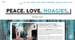 Desktop Screenshot of peacelovehoagies.com