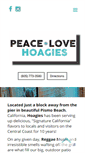 Mobile Screenshot of peacelovehoagies.com