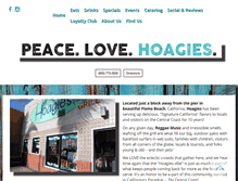 Tablet Screenshot of peacelovehoagies.com